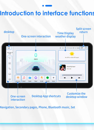 10.33inch 1 DIN Universal Android Car Radio Multimedia Video Player Rotatable Auto Touch Screen DSP Carplay Headunit WIFI 7862 - Riparo82