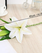 Artificial Lily Flower Real Looking 3D Printing Artificial Flowers Fake Flowers Flores for Wedding Home Garden Ornaments