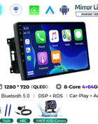 Android 14 Car Radio QLED GPS Navigation Multimedia Player For Jeep Compass/Commander/Grand Cherokee/Wrangler/Liberty AutoRadio - Riparo82