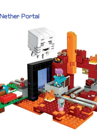 The Cave Village Mine Farm TreeHouse Deep Dark Battle Construccie Building Block Modello Giocattoli Fai da te per bambini Regalo di Natale