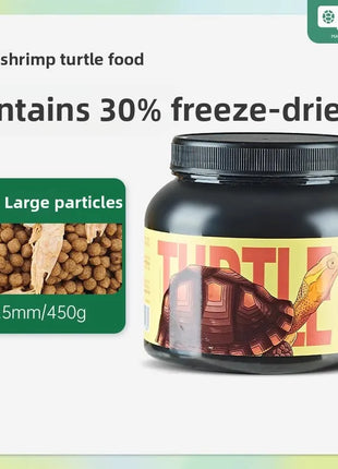 YEE Turtle Food 1.5/3/5.5mm High Protein Floating Pallets for Alligator Snapper,Red-Eared Slider&Aquatic Turtles Starter Feed - Riparo82