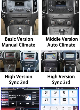 Tesla Style 13.6inch Android Screen GPS Navigation Carplay Autoradio For Ford Edge 2015-2019 Stereo Car Multimedia Video Player - Riparo82