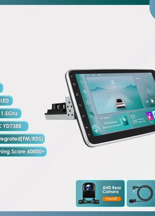 4G Universal 1 Din Car Multimedia Player 360 Rotatable Screen Autoradio Stereo Navi GPS WiFi Auto Radio Android Video Player Map