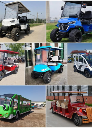 China's Hot Sale 48V/72V Lithium Golf Car 4/6/8 Person Electric Mini Sightseeing Bus Electric Golf Carts - Riparo82