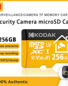 Nuova scheda Micro SD Kodak 32 GB 64 GB 128 GB 256 GB Scheda di memoria per telecamera di sicurezza, DVR, smartphone Scheda TF Scheda Microsd