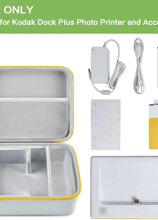 Custodia compatibile con Kodak Dock Plus o Kodak Dock stampante fotografica istantanea portatile, carta fotografica 4x6/cavo di ricarica