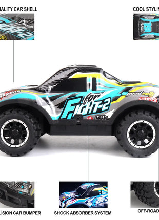 Auto telecomandata Jeep fuoristrada illuminata a LED Piccola proporzione Macchinina giocattolo per bambini non carica