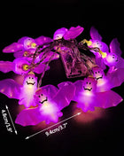 1.5M 10LED Halloween LED Light String Horror Eyeballs Pumpkin Spider Bat Skull Lamp Trick Or Treat Happy Halloween Party Decor - Riparo82