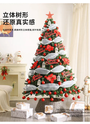 Albero di Natale Casa Nuova crittografia Luminoso Grandi decorazioni natalizie Pacchetto fai da te di lusso