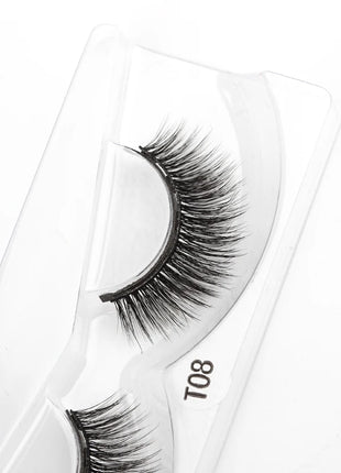 1 Pair Magnetic Eyelashes Wispy 3D Mink Lashes Natural Long Faux Cilios Eyelash Extension Handmade False Eyelashes Makeup Tools