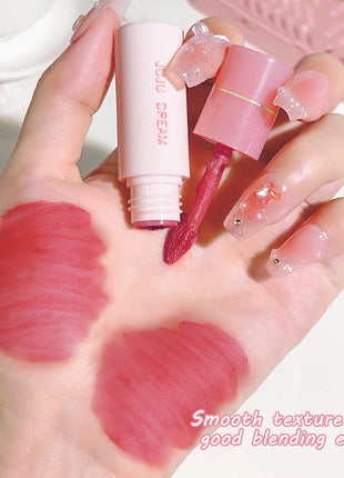 JUJU DREAM 6 Color Matte Lip Glaze - Long-lasting, colourless, non-stick cup velvet, student-friendly, brightening nude lipstick - Riparo82