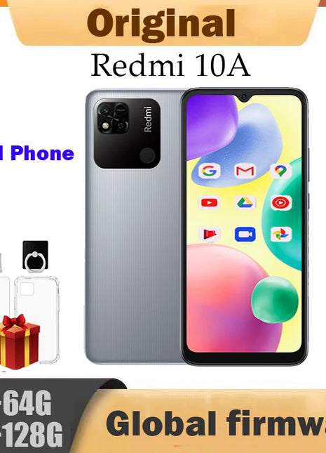 Smartphone 10A 6GB 128GB Original Xiaomi Redmi Global 6.53' HD Display Helio G25 Octa Core 13MP Fingerprint 5000mAh used phone - Riparo82