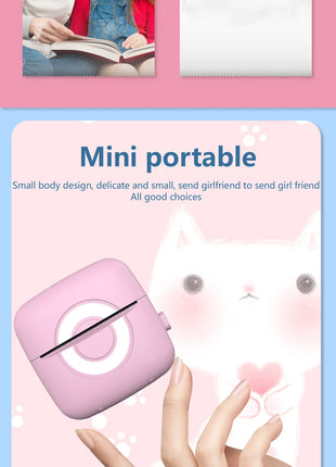 Fun Print C13 Portable Mini Printer Stickers Label Thermal Photo Labeller Printing Maker Self-adhesive Colors Transparent Papers - Riparo82