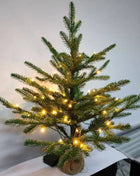 Piccolo albero di Natale Materiale 100% PE con luci a LED Albero di Natale da tavolo 45 cm / 60 cm Decorazioni per l'atmosfera della festa di Natale