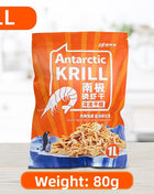 GEN CLIMB Freeze-Dried Antarctic Krill for Turtles & Fish - Premium Food for Arowana, Blood Parrot,Aquatic Turtles-High Protein - Riparo82