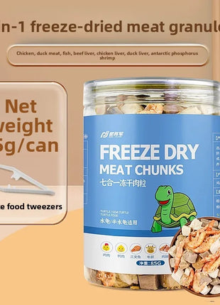 GEN CLIMB Freeze-Dried Shrimp Turtle Food - High Protein Aquatic Turtle Diet for Red-Eared Slider, Snapping Turtle&Pond Turtles - Riparo82