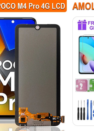 Display Super AMOLED da 6,79" MZB0B5VIN 2201117 PI PI 2201117 LCD PG per Xiaomi Poco M4 Pro 4G LCD Touch Screen Digitizer Assembly - riparo82