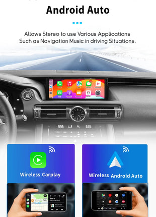 AutoRadio Android14 Wireless Carplay Car For Lexus IS RC 200 250 300 350 200T 300h Multimedia Player Navigation GPS Stereo Audio - Riparo82