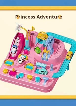 Modello di auto ferroviaria da corsa Giocattoli educativi Pista per bambini Gioco di avventura Cervello Meccanico Interattivo Treno Animali Giocattolo razzo spaziale - riparo82