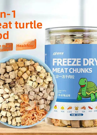 GEN CLIMB Freeze-Dried Shrimp Turtle Food - High Protein Aquatic Turtle Diet for Red-Eared Slider, Snapping Turtle&Pond Turtles - Riparo82
