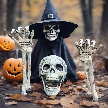 Halloween Hand Bone Skeleton Decorations Yard Inserting Ghost Arm Props for Outdoor Haunted House Party Horror Scene Decorations