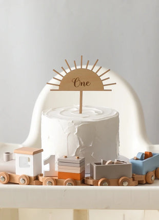 Giocattoli Montessori treno in legno per giocattolo di compleanno per bambini con numeri e blocchi gioco Toddler Boys And Girls1 2 3 4 5 giocattolo per l'apprendimento del bambino - riparo82