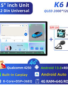 11.5 inch Car Radio GPS Androidauto Carplay For Tesla style For Nissan Hyundai KIA Toyota Honda Multimedia Player For 9/10 inch - Riparo82