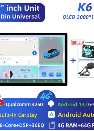 11.5 inch Car Radio GPS Androidauto Carplay For Tesla style For Nissan Hyundai KIA Toyota Honda Multimedia Player For 9/10 inch - Riparo82