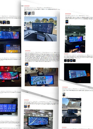 11.3" Dash Cam 4K Car Mirror Wireless Carplay Android Auto Multimedia Player GPS WiFi Universal Black Box Rearview Camera AUX BT - Riparo82