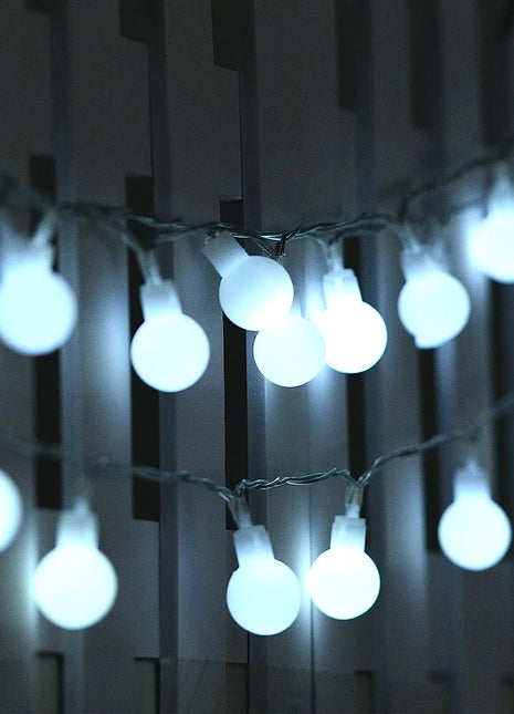 Luci a sfera a LED a LED Globo a LED Decorazioni per luci a corda impermeabili per decorazioni per patio per alberi di Natale per matrimoni, feste al coperto - riparo82
