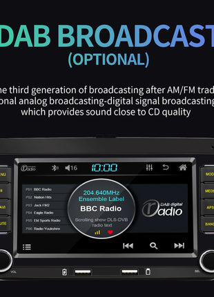 2 Din Car Radio Android 13 Car Multimedia Player GPS WiFi Carplay For Volkswagen Skoda Octavia golf 5 6 touran passat polo Jetta - Riparo82