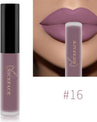 NICEFACE Nude Liquid Lipstick Ultra Matte Velvet Long Lasting Women Beauty Red Nonstick Cup Waterproof Lip Gloss Lips Cosmetics - Riparo82