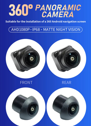 360 Cameras Car Panoramic Camera 1080P AHD Front /Rear /Left /Right Rear View Cameras System for Android Auto Radio Night Vision - Riparo82