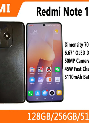 Nuovo Xiaomi Redmi Note 14 5G Versione cinese Smartphone 6.67 "120Hz Display OLED MTK Dimensity 7025-Ultra 5110mAh 50MP OIS IP64 - riparo82