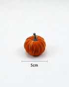 10pcs Velvet Artificial Pumpkin Decor Desktop Pumpkin Ornament Autumn Fall Thanksgiving Harvest Festival Halloween Decoration - Riparo82