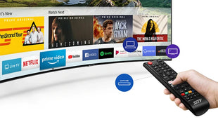 Big Screen 65" Curved TV 4K UHD Full Display Smart Television Sets 65 75 85 Inch TVs - Riparo82