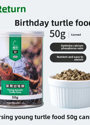 YUR KWAI Turtle Food - Pellets for Baby&Adult Turtles-High Protein,Easy Digest for Red-Eared Slider,Grass Turtle,Mud/Musk Turtle - Riparo82
