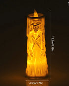 Halloween Horror Ghost Bride Groom LED Candle Electronic Light Halloween Skeleton Lamp Party Decoration Flameless Night Lights - Riparo82