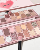 16 Colors of Dazzling Eyeshadow Pink Glitter Collision Blue Green Smoke Pearl Diamond Texture Multi Style Makeup Palette - Riparo82