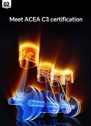 Lopal SONIC 9388 5W-40 C3 SP 1L * 6 Bottiglie Olio Motore Auto Protezione Avanzata 6L Lubrificante Olio Motore Sintetico Completo per Auto