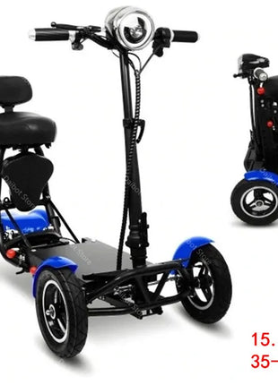 10 Inch Folding Electric Mobility Scooter Protable 4 Wheel 36V 500W Dual Motor Powerful Electric Scooter For Seniors Disabled - Riparo82