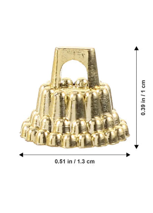 Set di tappi per palline di Natale rotondi da 100 pezzi Set di cappelli decorativi natalizi in argento/oro di ricambio per decorazioni fai da te per l'albero di Natale - riparo82