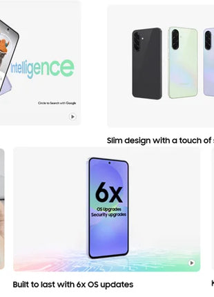 Samsung galaxy a36 5g - 8gb + 128gb 50mp fotocamera 6.7" schermo Samsung portafoglio sottile vetro posteriore batteria 5000mah IP67