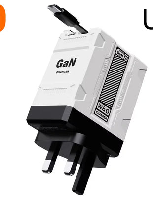 Xiaomi 120W GaN Fast Charger Compatible  With Retractable Type-c And Ligtning Cable Portable Adapter For Iphone 16 Ipad Macbook - Riparo82