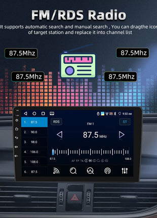 Hikity Wireless CarPlay Android Auto Car Radio For Toyota RAV4 2001-2006 BT Multimedia Player GPS WiFi Head Unit 2din autoradio - Riparo82