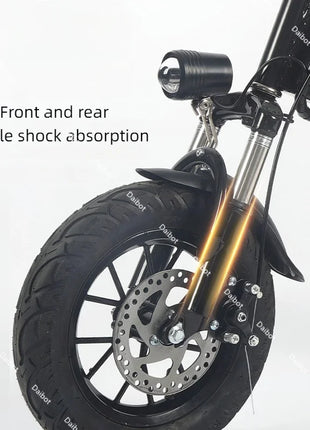 Lightweight Mobility Scooter Foldable With Basket For Adults Electric Scooter Senior Triple Shock Absorption 500W Trike 2 Seats - Riparo82