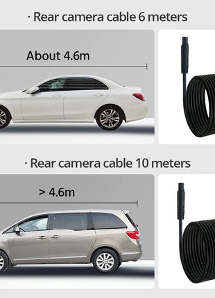 Dash Cam  4.3 Inch Car Dvr Dashcam car camera 24h Front and Rear 1080P Mirror Rear Camera Rearview Mirror Digital Video Recorder - Riparo82