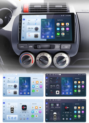 Junsun Wireless CarPlay Android Auto Car Radio for Honda Fit Jazz City 2002 2003 2004-2007 RDS GPS 4G WIFI Multimedia autoradio - Riparo82