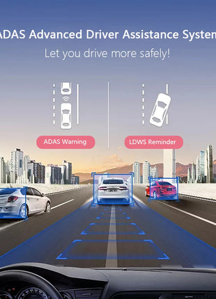 1080P 170 Degree Wide Angle Dash Camera Bluetooth Dash Cam Android DVR ADAS Car Recorder Dash Cam Night Version Car Recorder - Riparo82