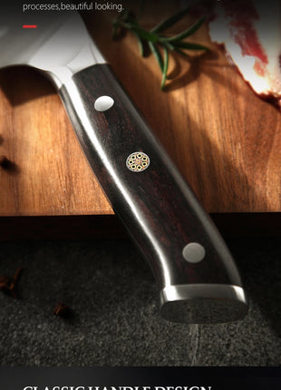 XINZUO Premium Modern 1-8PCS Din 1.4116 Stainless Steel Chef, Santoku, Utility & Paring Knife Set with Black - Riparo82